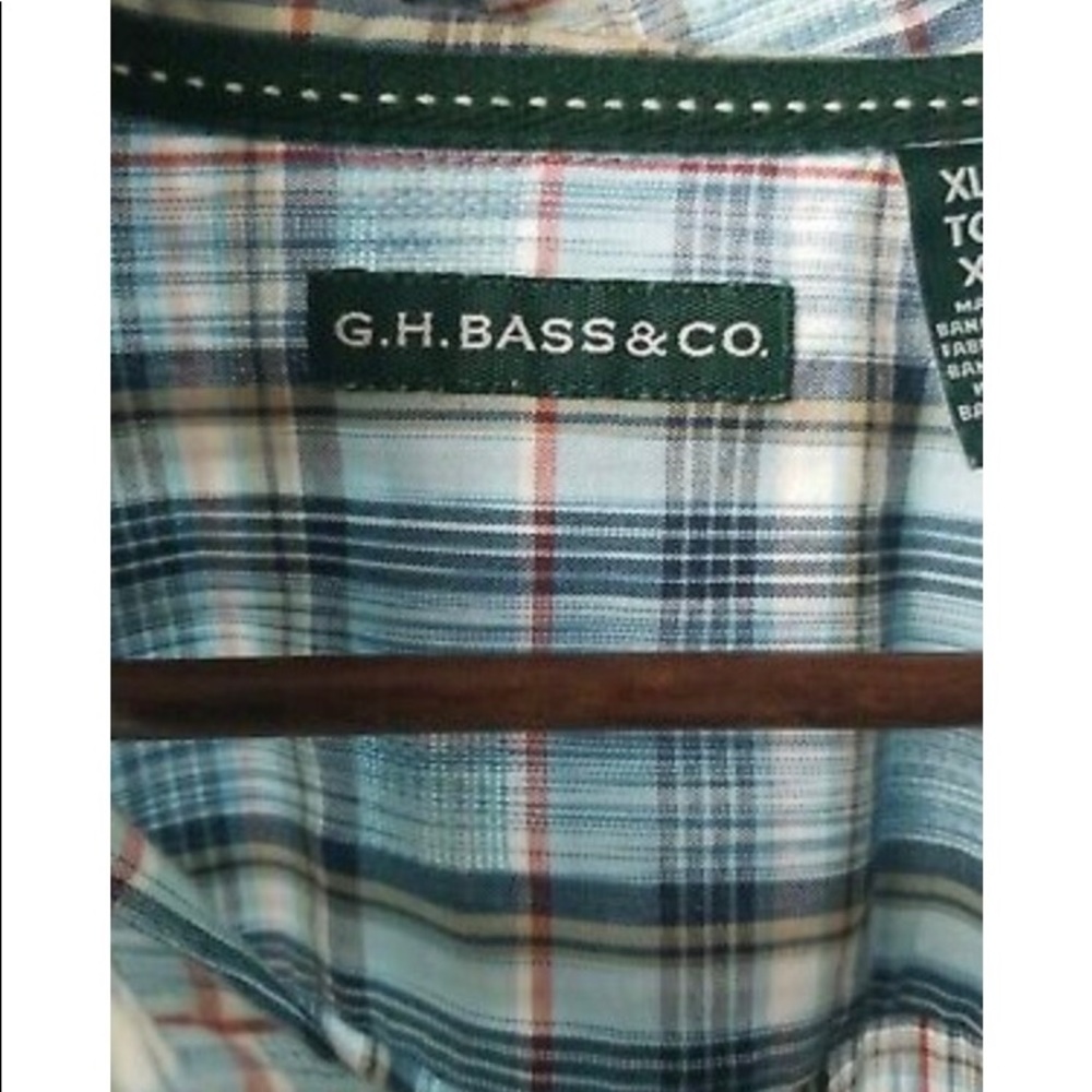 🎉HP🎉 G.H. Bass & Co. 🐟🐠 Men’s XL Plaid Shirt🐟 - Picture 2 of 7